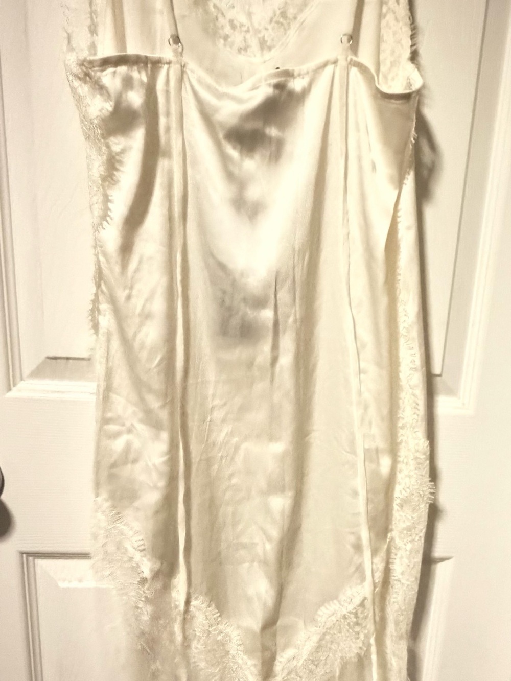 LIONESS Ivory Hideaway Satin Slip Dress - Size Small - NWT - Picture 4 of 9